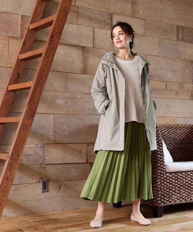 Tiaclasse 【洗える】大人可愛いワッフルニットトップス ベージュ