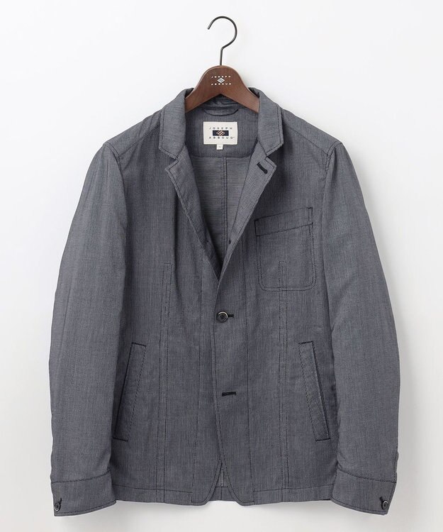 JOSEPH ABBOUD 【JAPANファブリック/軽量】ドライワッシャー ブルゾン ネイビー系