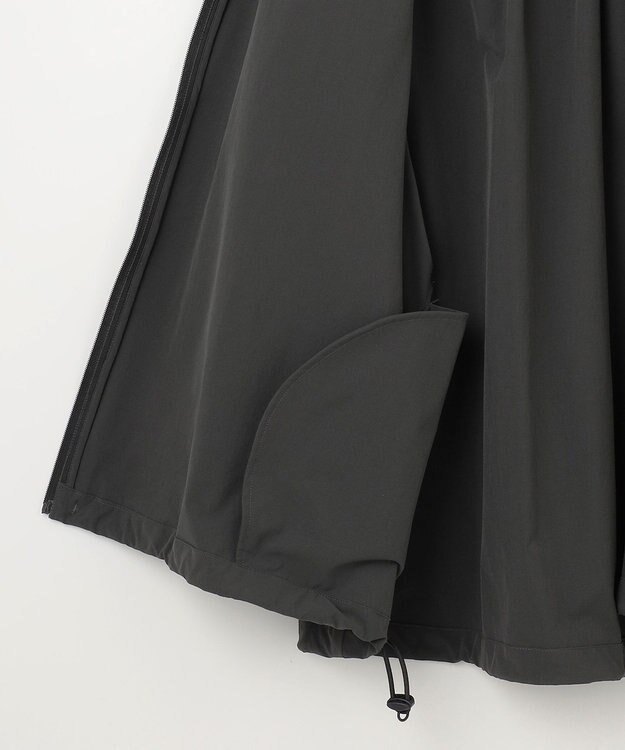 #Newans 【UVカット/撥水/接触冷感】ギャザーブラウス ラッシュガード チャコールグレー