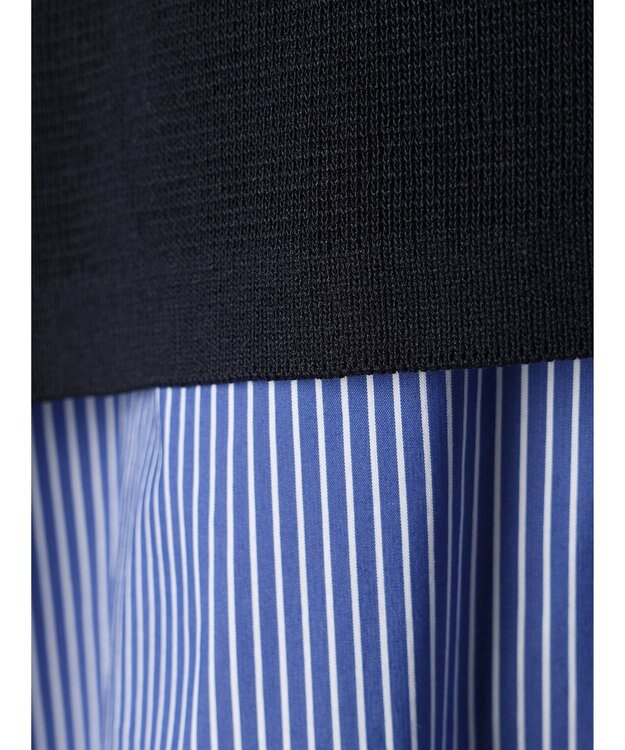 CRAFT STANDARD BOUTIQUE 【洗える】ニットベスト+シャツワンピース-SET Navy