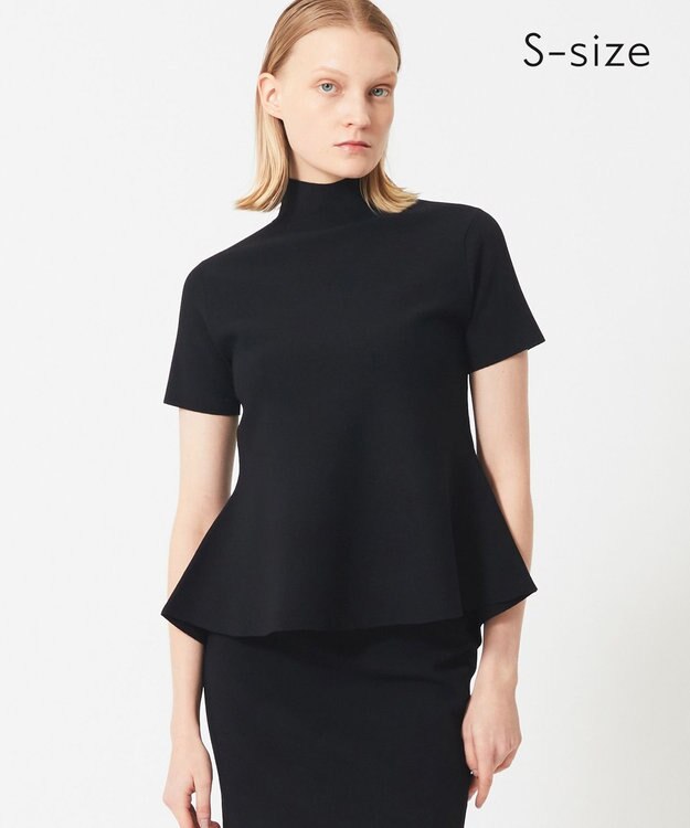 BEIGE， 【S-size】HOLLY / ペプラムニット Black