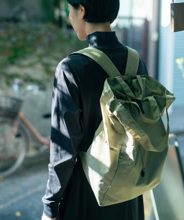 NIZYU KANO ポケッタブル 3wayリュック ライトカーキ