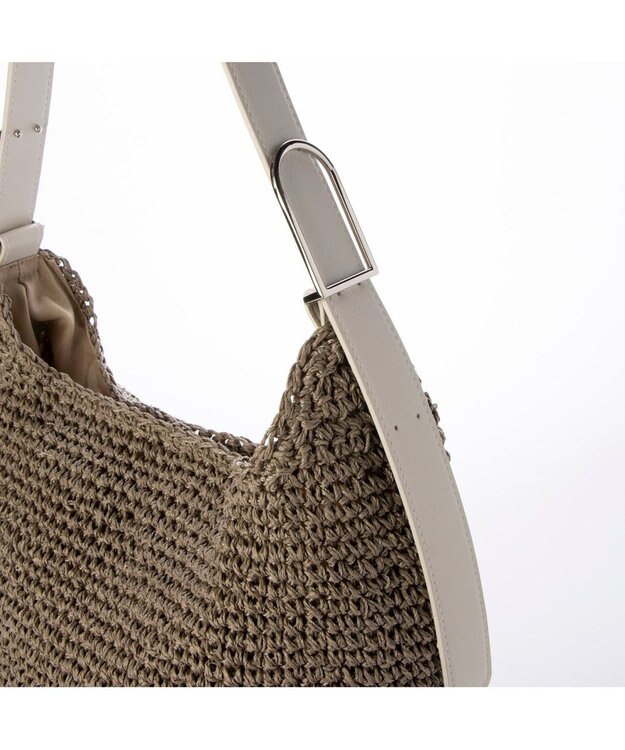 UNBILLION カシュカシュ cachecache / フリーハンドルクロッシェトートバッグ GY