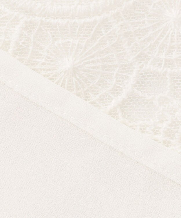 ANY SIS 【洗える】レイヤードレース ブラウス オフホワイト