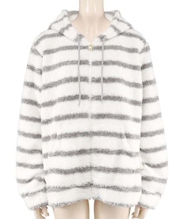 San-ai Resort（三愛水着楽園） 【ルームウェア】【fuwamoko home northerly】ふわもこパーカー 【northerly】 チャコール