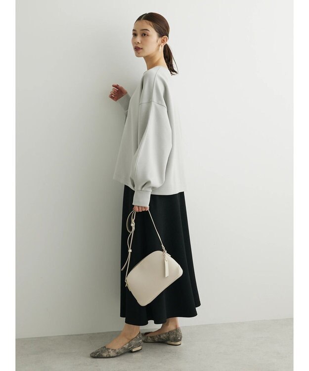 Green Parks キーネックダンボールプルオーバー Light Gray