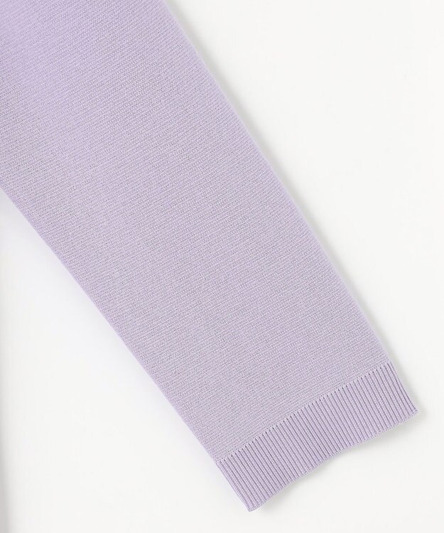 J.PRESS LADIES 【洗える】COTTON ACETATE クルーネック ニット ラベンダー系