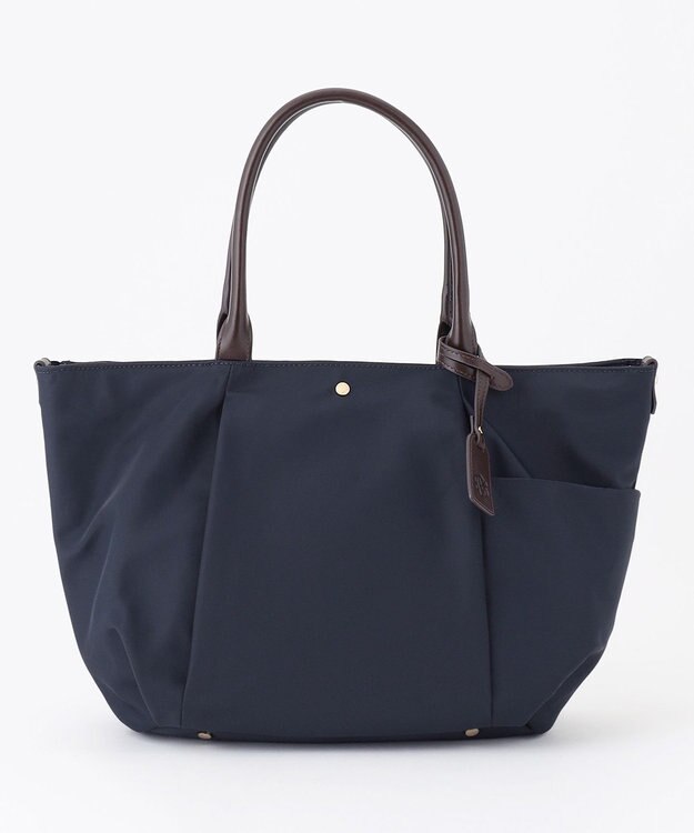 J.PRESS LADIES 【WEB限定カラーあり・A4サイズ収納可】 ナイロン トート バッグ ネイビー系