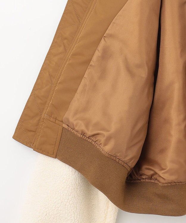 NAVE ボアスリーブ 2WAY MA-1 EC限定色キャメル系