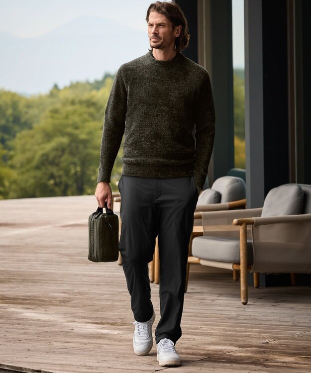 ZERO HALLIBURTON クルーネックニット ZHG-M5A5 85119 カーキ