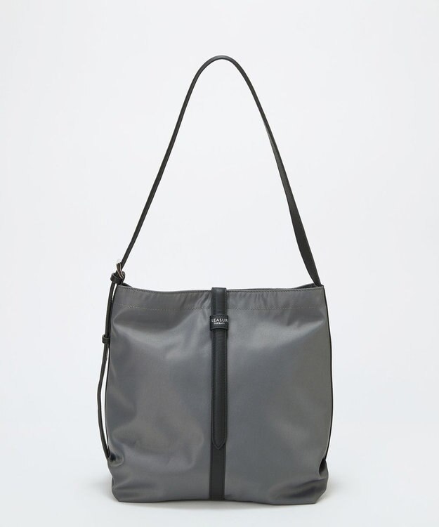 TOPKAPI 【TREASURE TOPKAPI】ナイロン センターベルト 2way ショルダーバッグ　軽量 / 肩掛け ミディアムグレー