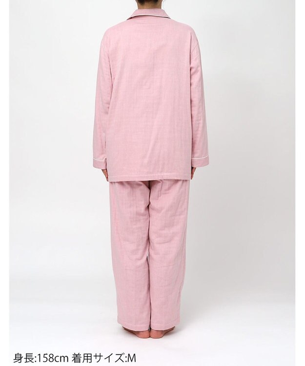 ワコール／睡眠科学 パジャマ 長袖 長ズボン 綿100%(本体) 三重ガーゼ レディース YDX567 睡眠科学／ワコール ピンク