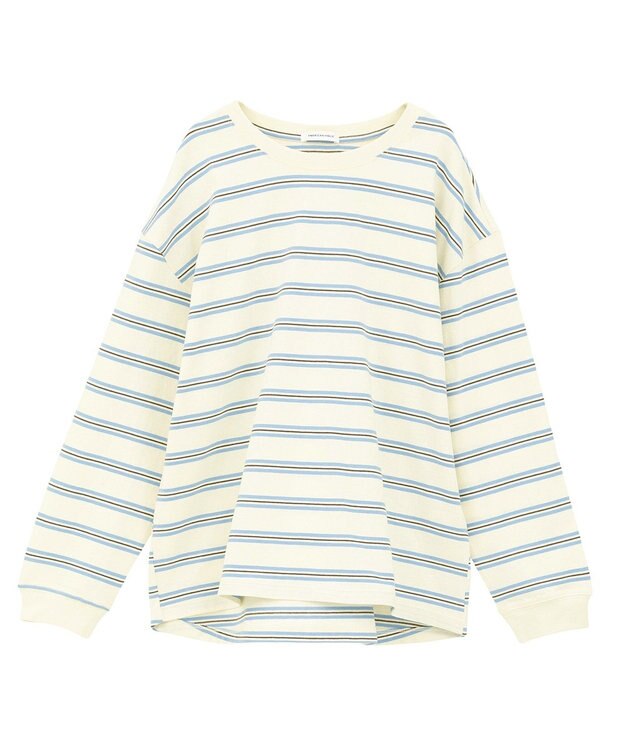 AMERICAN HOLIC アソートボーダーロングTシャツ Ivory