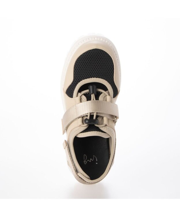 ing <ing>厚底スニーカーサンダル ベージュコンビ