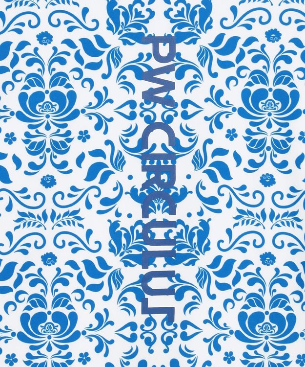 PW CIRCULUS 【吸水速乾 / UV遮蔽率99.5% UVカット / ストレッチ】【WOMEN】DELFT総柄 ロングスリーブモックT ゴルフウェア レディース スカイブルー系5