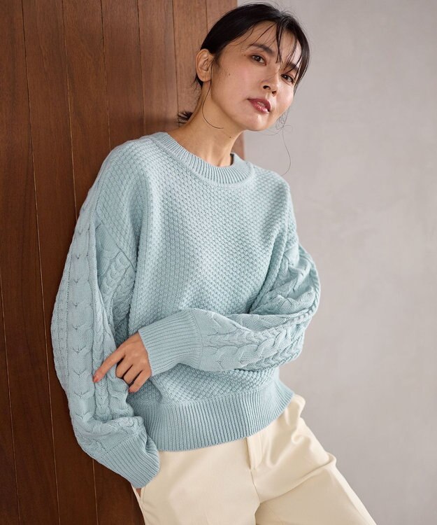 ANY ソフトタッチケーブル２ＷＡＹニット ミント