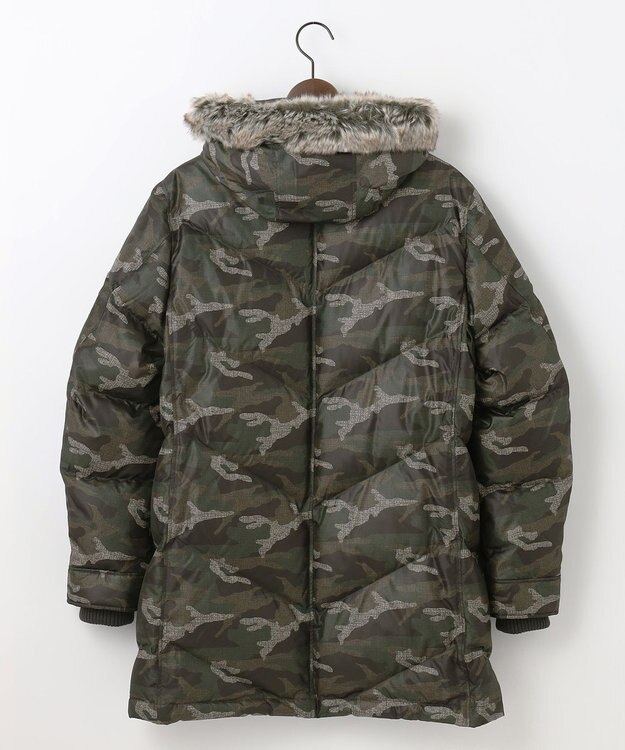 JOSEPH ABBOUD MOUNTAIN 【ECOファー/撥水/9ポケット】カモフラージュ ダウン コート カーキ系6