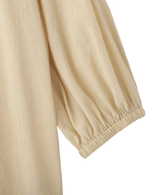 YECCA VECCA ラッフルリボンシアーブラウス Yellow