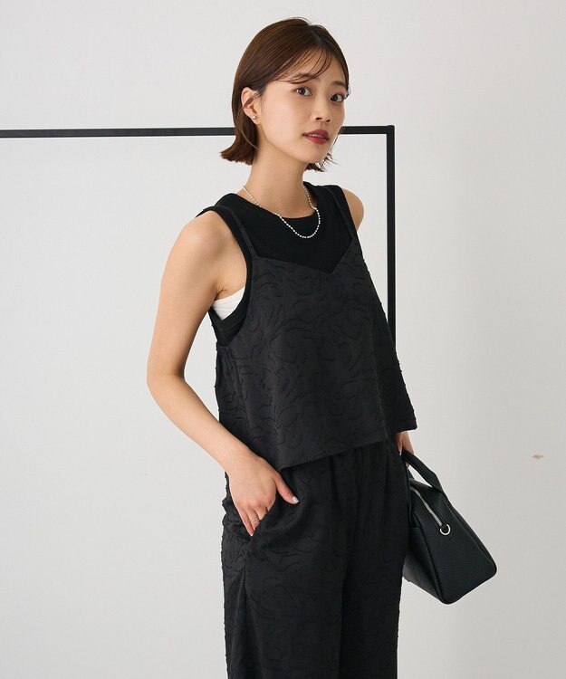CRAFT STANDARD BOUTIQUE カットジャガードビスチェ Black