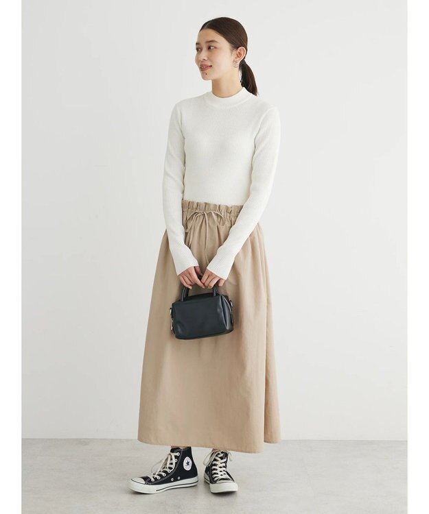 Green Parks ドッキングニットワンピース Beige