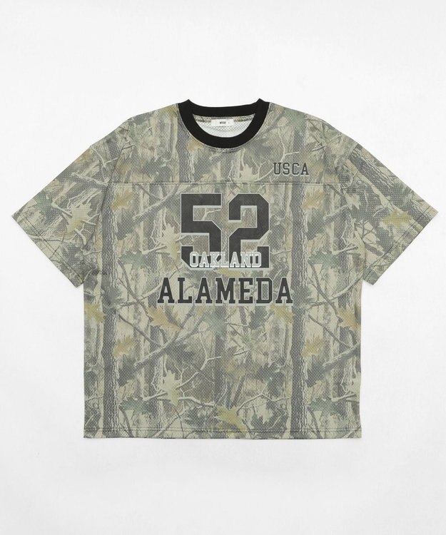 WEGO 【ユニセックス着用ITEM/MLサイズ展開】メッシュナンバリンググラフィックT（SS） 柄1