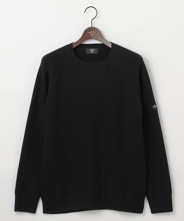JOSEPH ABBOUD MOUNTAIN 【軽量】バルキーウール　トレーナー ニット ブラック系