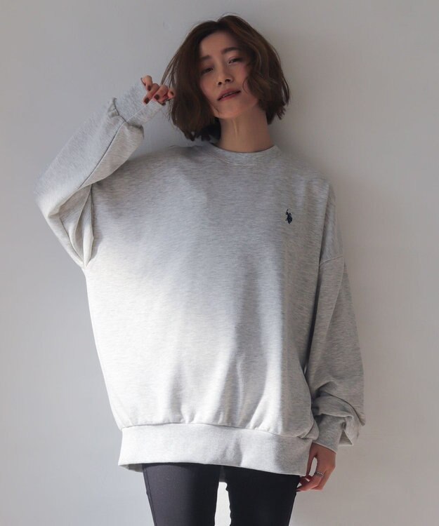 WEGO 【WEB限定/ユニセックス着用ITEM】別注USPOLOワンポイントPO 杢グレー