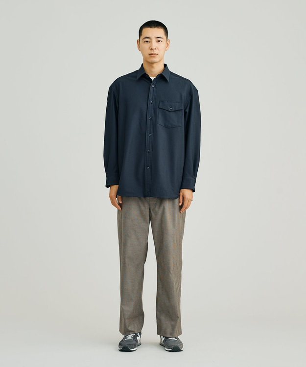 J.PRESS YORK STREET 【UNISEX】2WAY 羽織シャツ ネイビー系