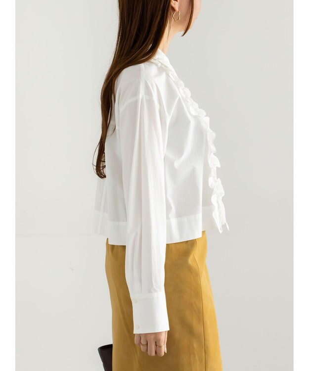 Te chichi フリルクロップトシャツ オフホワイト