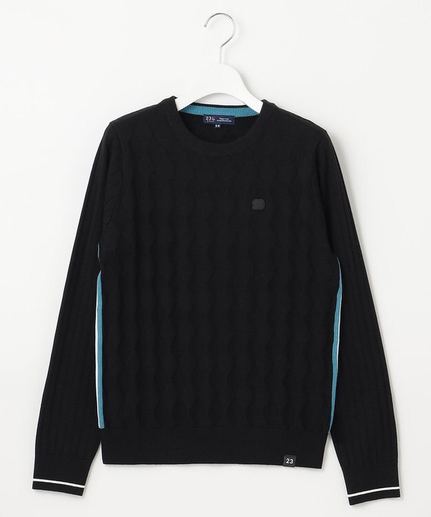 23区GOLF 嬉しいセット企画【ニット＋リバーシブルスカート】【WOMEN】 カラーニットアップ ブラック系