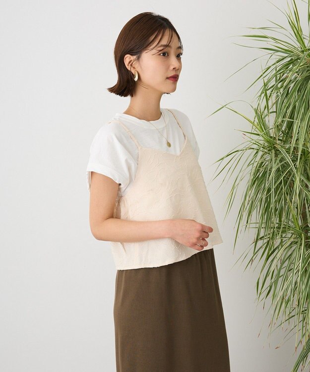 CRAFT STANDARD BOUTIQUE カットジャガードビスチェ Ivory