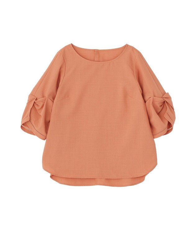 YECCA VECCA ハシゴレースタックスリーブブラウス Orange