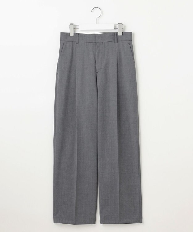 自由区 L 【カタログ掲載・洗える】TWラチネストレッチワイド パンツ グレー