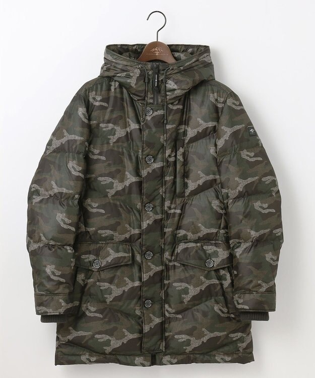 JOSEPH ABBOUD MOUNTAIN 【ECOファー/撥水/9ポケット】カモフラージュ ダウン コート カーキ系6