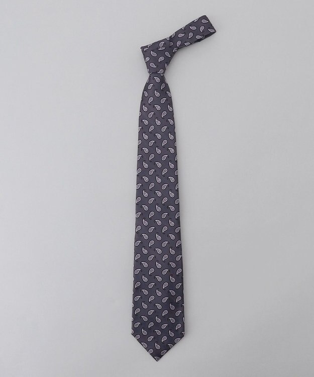 GOTAIRIKU GOTAIRIKU別注【日本製】シルク ネクタイ_ペイズリー小紋柄 グレー系8