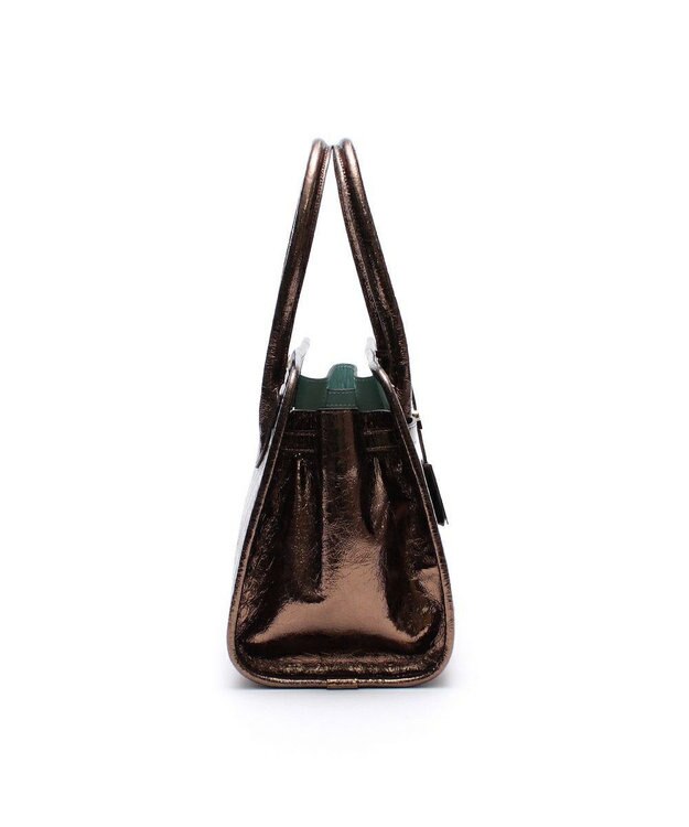 A.D.M.J. 【牛革】クラックメタル/イタリアンレザー前金具付トートM ブロンズ