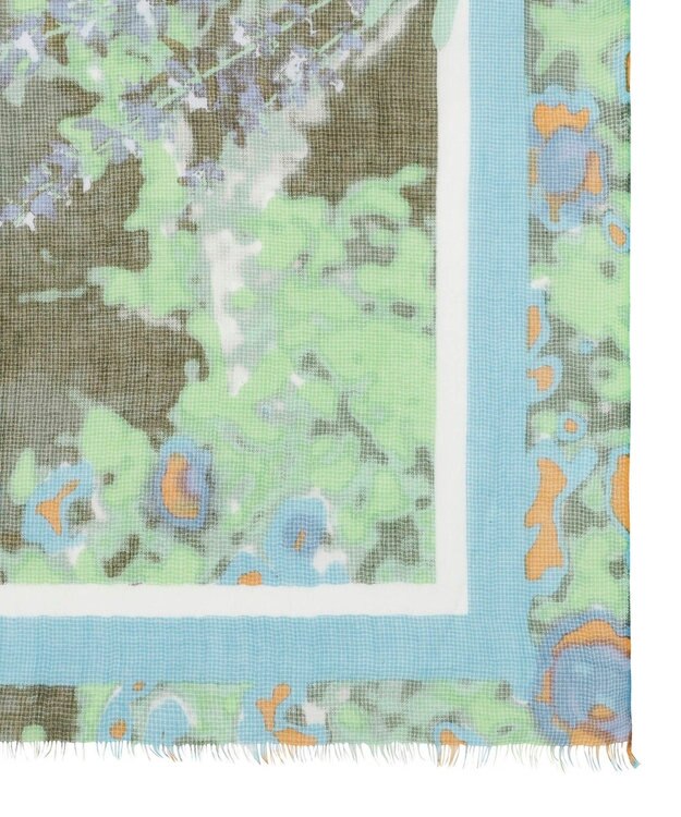 MOONBAT Hanato(ハナト) コットンシルクビッグストール／70×175cm ライトグリーン