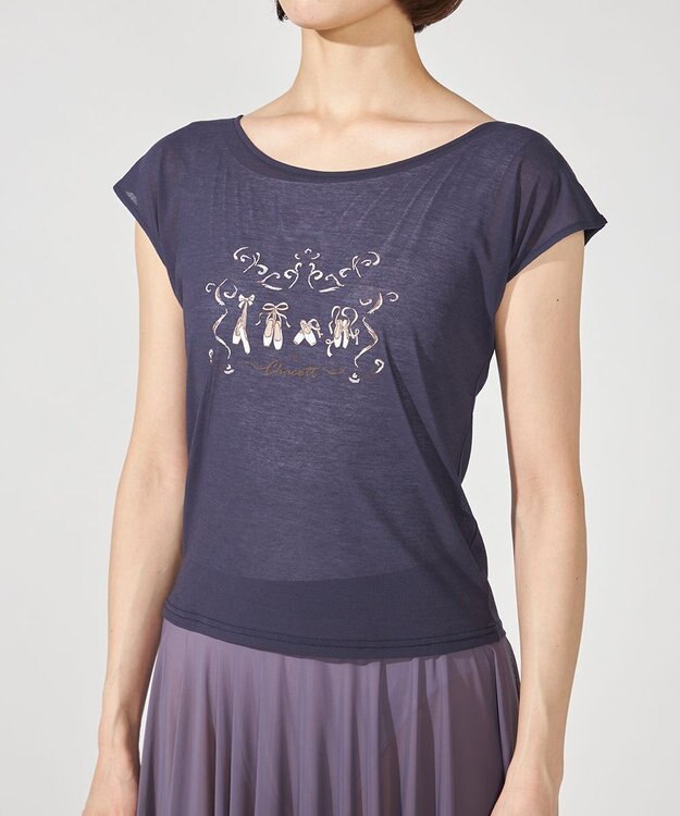 Chacott Ｔシャツ ネイビー