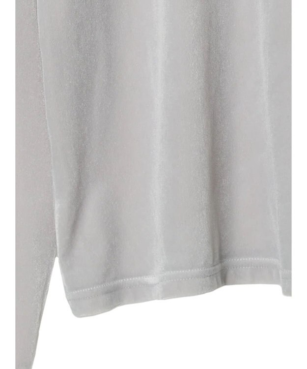 Green Parks クルーネックシアーベロアプルオーバー Gray