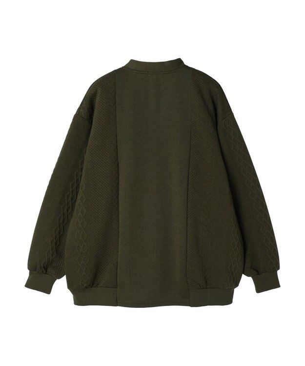CRAFT STANDARD BOUTIQUE JQカット切り替えカーディガン1 Khaki