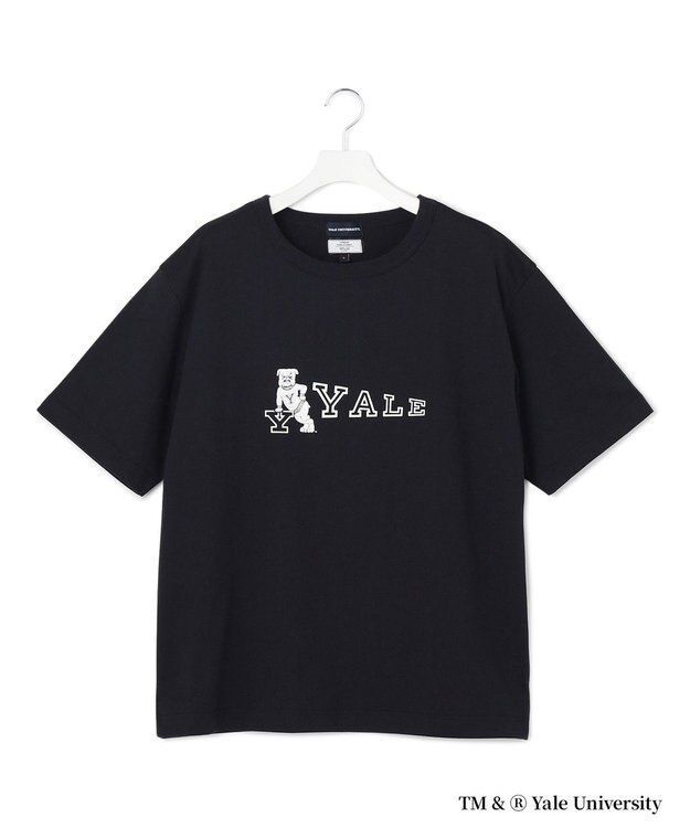 J.PRESS YORK STREET 【YALE別注】【UNISEX】カレッジロゴ Tシャツ ネイビー系
