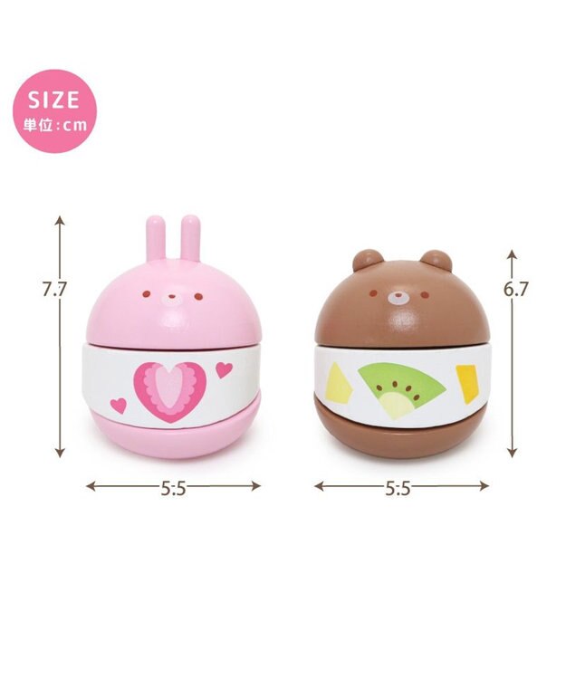 Mother garden マザーガーデン 木製 うさぎマリトッツォ 単品 うさぎマリトッツォ