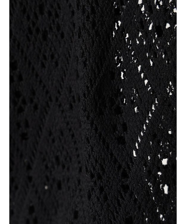 earth music&ecology ラッセルレースカーディガン Black