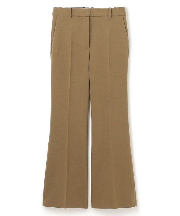 JOSEPH クレープウールストレッチ　フレアートラウザーズ Khaki