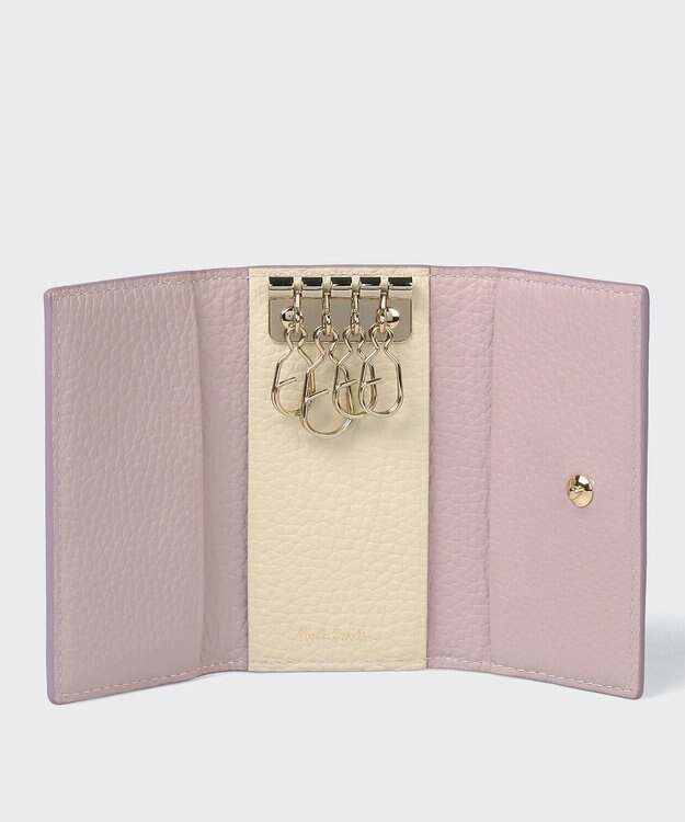 Paul Smith メタルクロップドロゴ キーケース ライラック