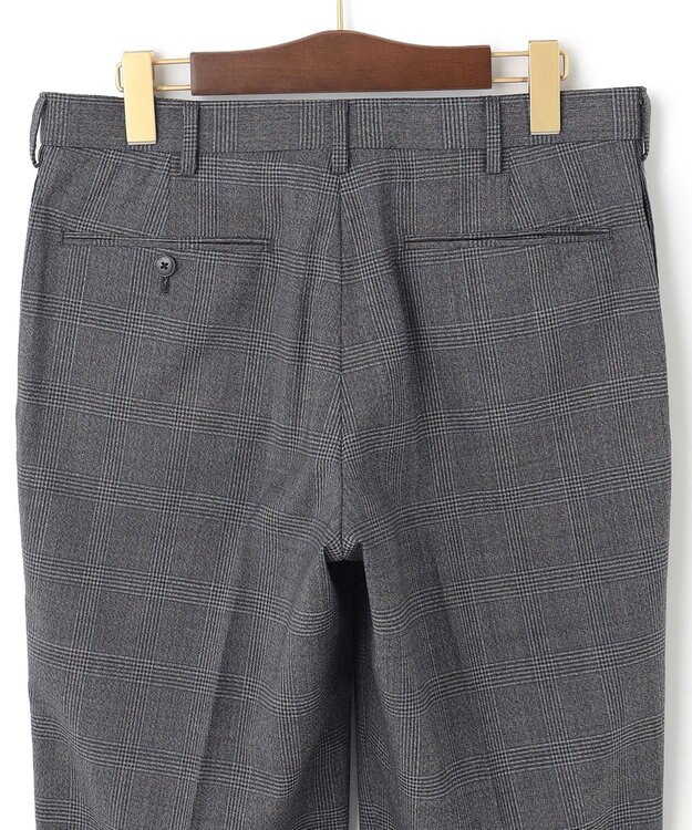 J.PRESS MEN 【PEPPIN MERINO COMFORT】 ブロックチェック スラックス グレー系3
