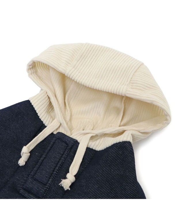 PET PARADISE Ｌｅｅ ニット デニム パーカー 小型犬 紺(ネイビー・インディゴ)