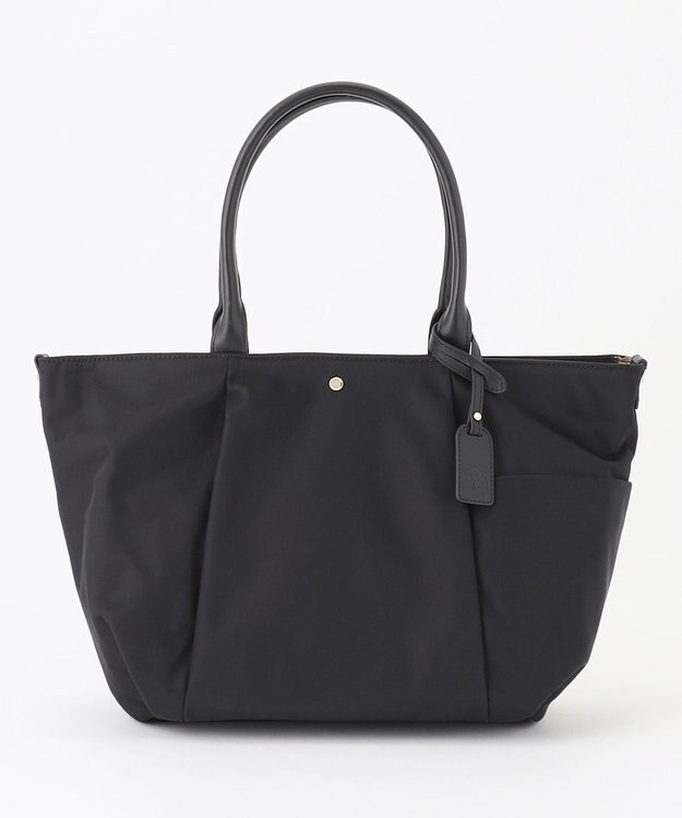 J.PRESS LADIES 【WEB限定カラーあり・A4サイズ収納可】 ナイロン トート バッグ ブラック系