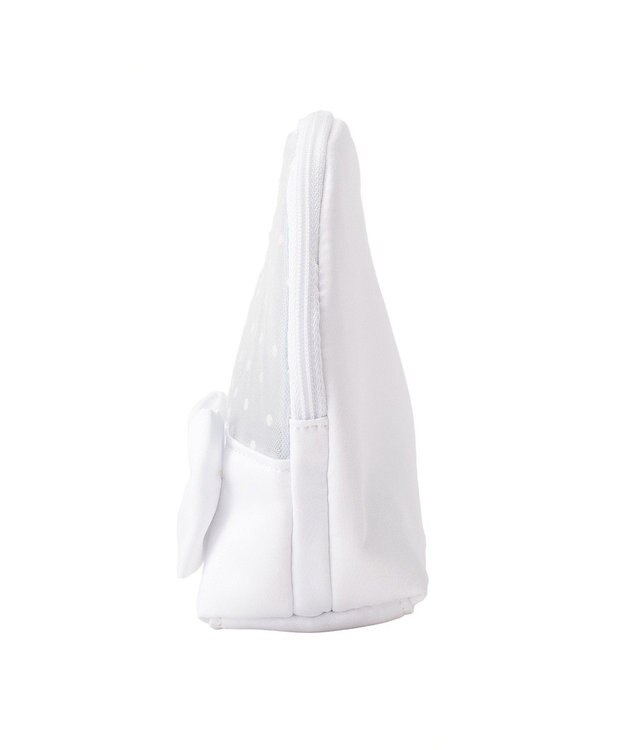 Maison de FLEUR ドットチュールラウンドポーチ Off White