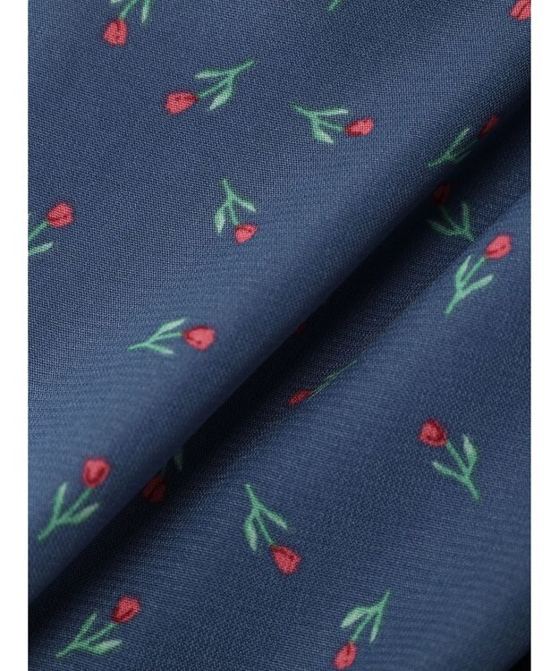 earth music&ecology 花柄ワイドパンツ Navy